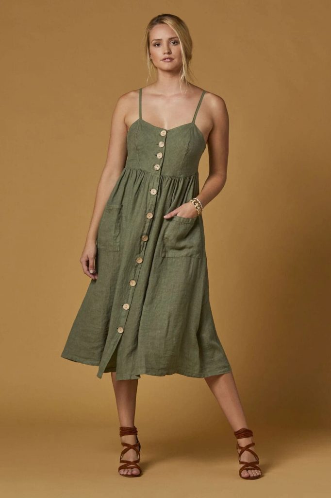 Lilo Linen Dress $110.00